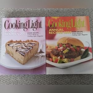 2 Cooking Light Annual Recipe Books (2003 and 2004)